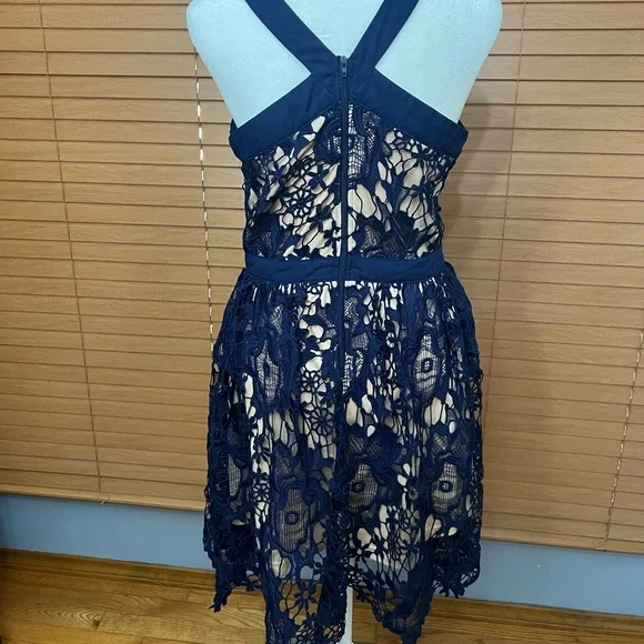 francesca's navy blue dress Francesca Dress, Navy Blue Le Fleur / XS
